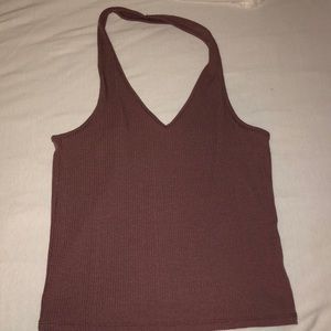 Purple halter top